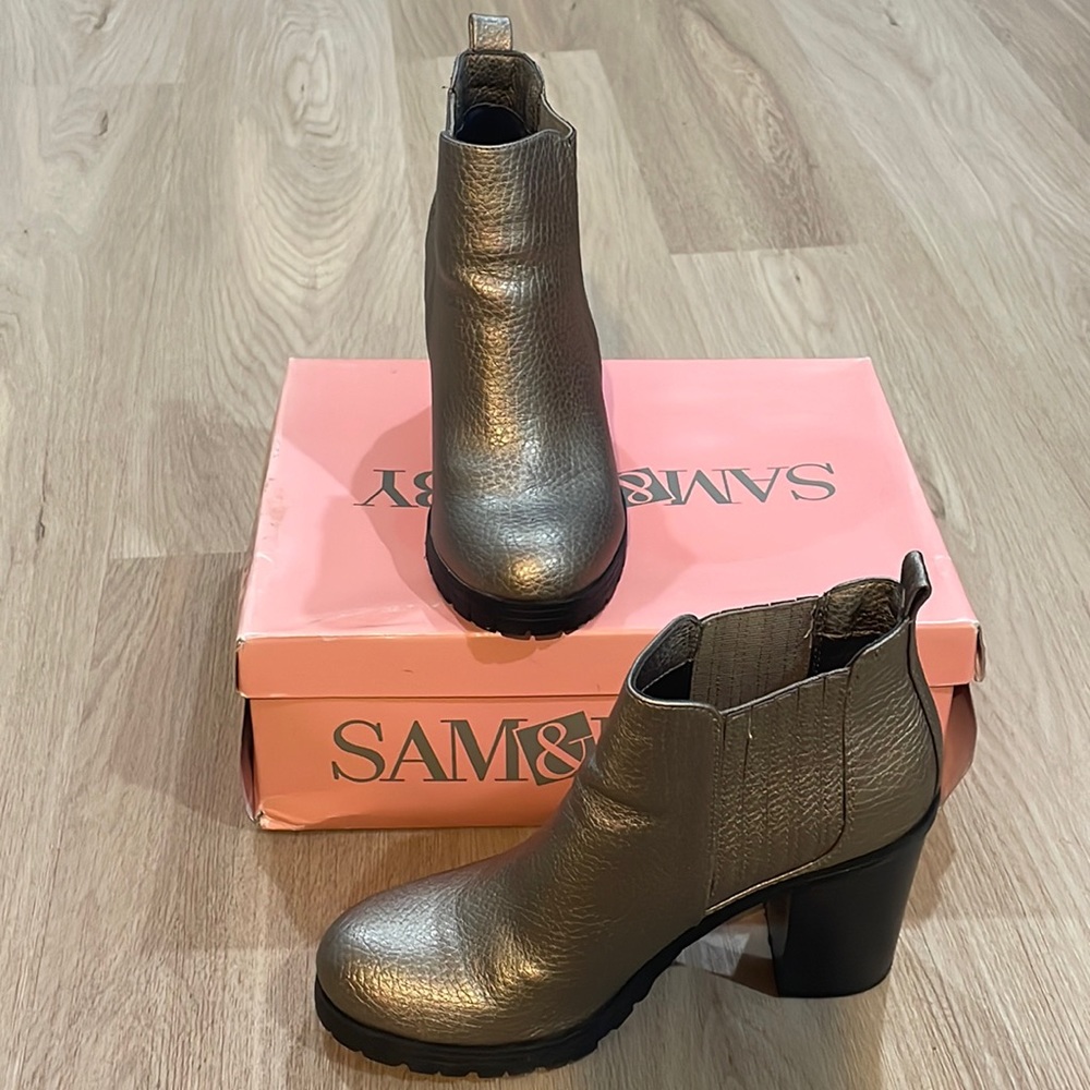 Pewter Ankle Bootie